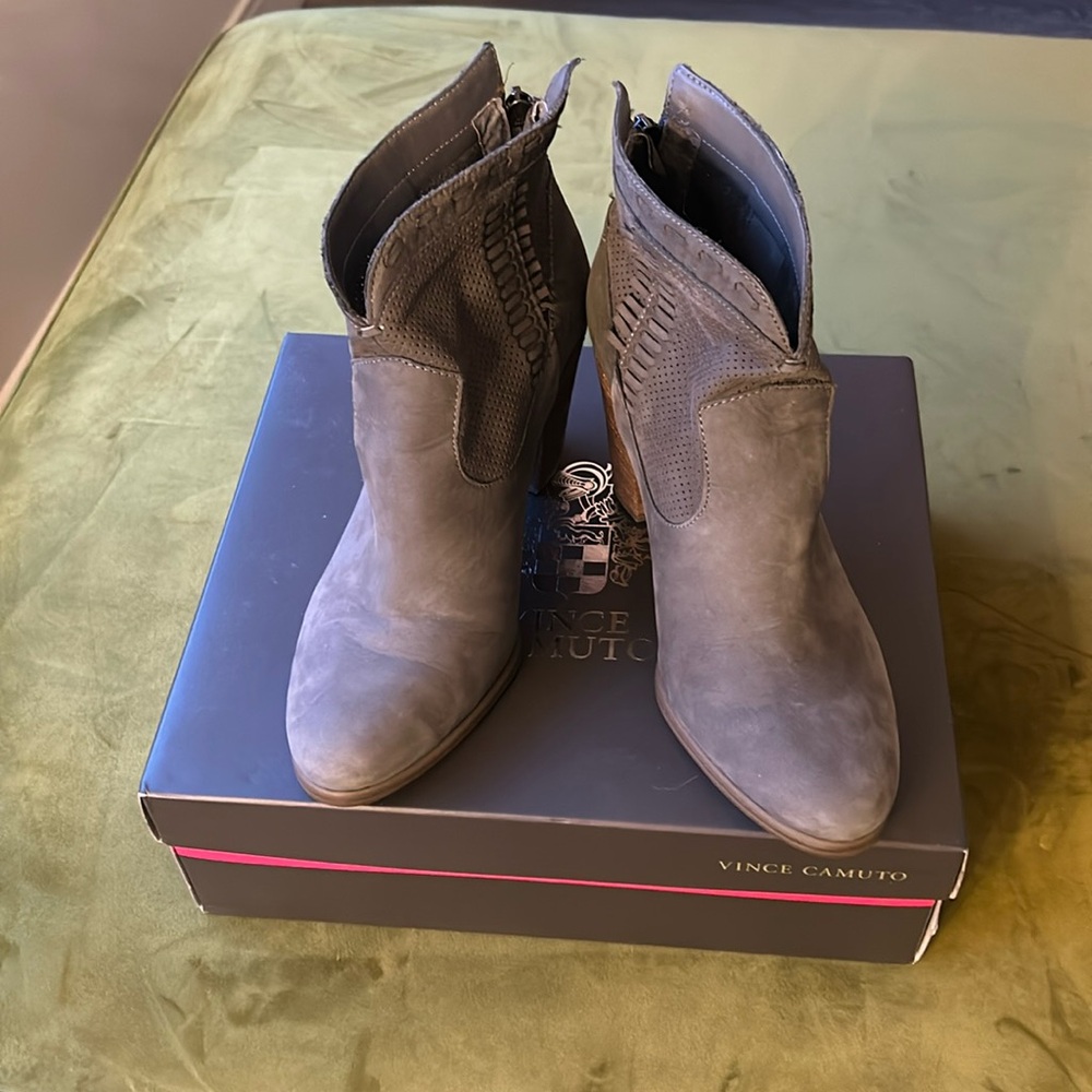 Vince Camuto gray bootie